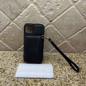 iPhone 13 regular size case. Matte black. Wallet back. Gently used.